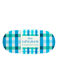 sunglasses case & cleaning cloth - blue gingham