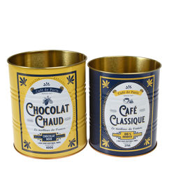 medium storage tins (set of 2) - café de paris