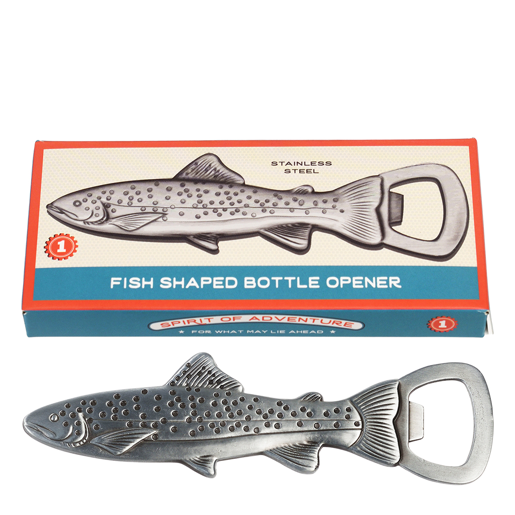 fish-shaped bottle opener - spirit of adventure