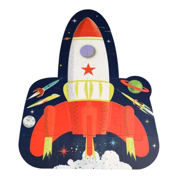 rocket jigsaw puzzle - space age rocket jigsaw puzzle - space age