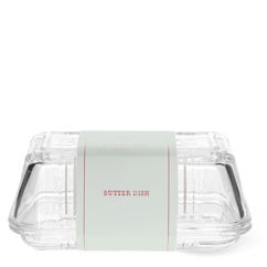 glass butter dish