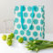 shopping bag - turquoise on white spotlight