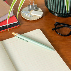 stylo à bille aluminium recyclé - vert menthe