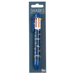 stylo six couleurs sharks