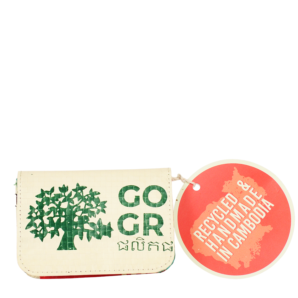 recycled cement bag coin purse