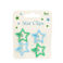 star hair clips (set of 4) - blue and green