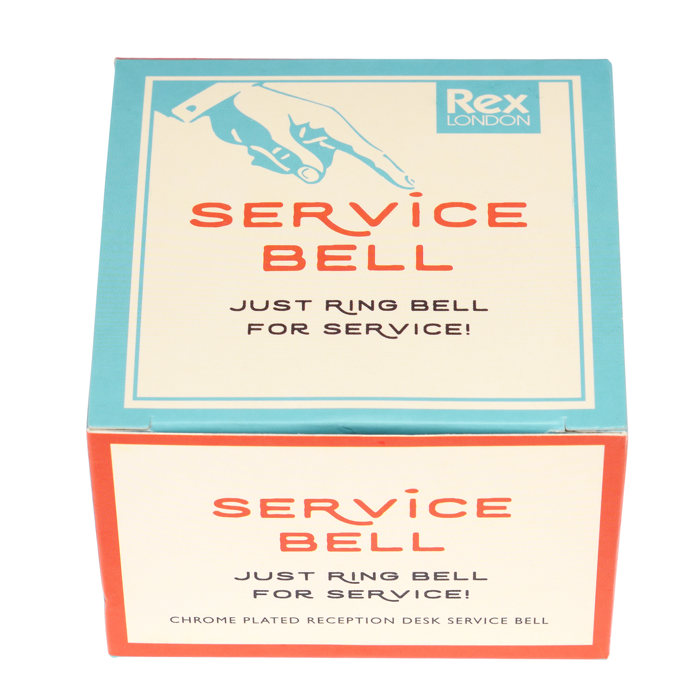 classic service bell in a retro-style box