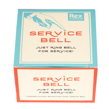classic service bell in a retro-style box