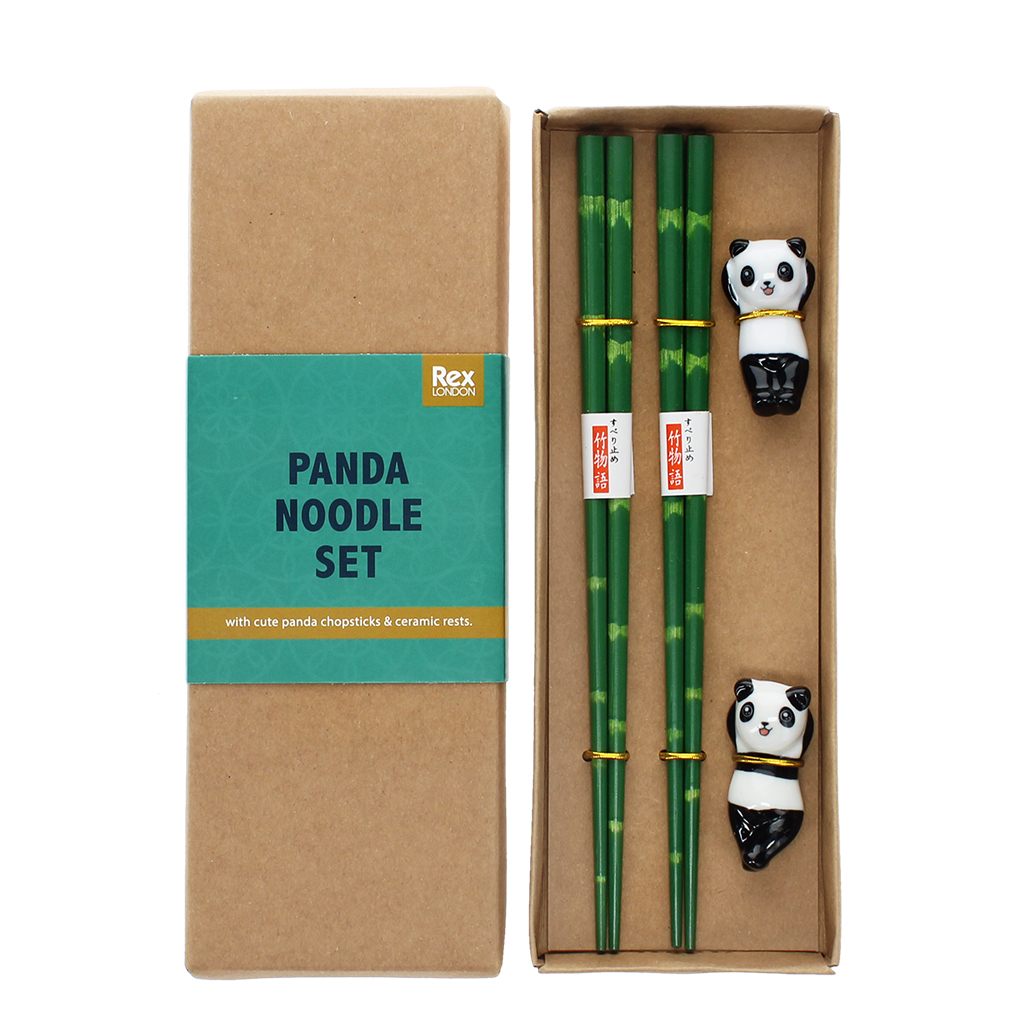 chopsticks and rests set - panda