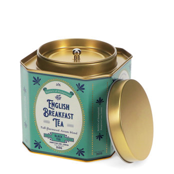 metal tea caddy - english breakfast