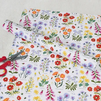 wrapping paper sheets - wild flowers wrapping paper sheets - wild flowers