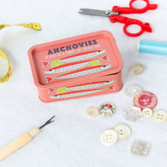 mini storage tin with lid - anchovies