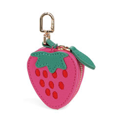 fruity keyring bag charm - strawberry