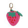 strawberry coin purse key chain