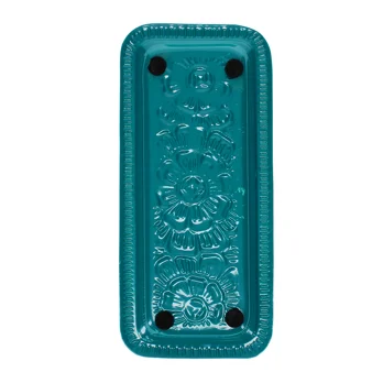 enamel trinket tray - blue enamel trinket tray - blue