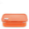 double wall lunch box with divider - orange