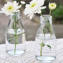 vase schulmilchflasche - wild flowers