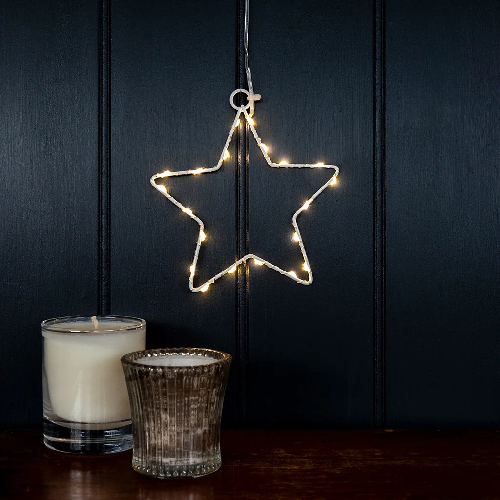 small metal star led light (14cm)