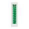 twisted candles (pack of 2) - dark green