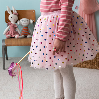 kinderock - party-tutu mit punkten