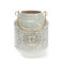 enamel tealight lantern - light grey