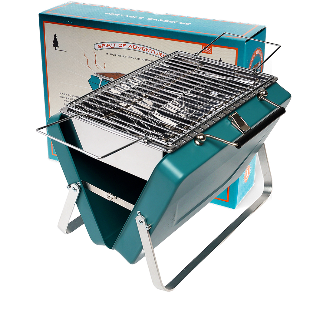 valise portable barbecue - bleu