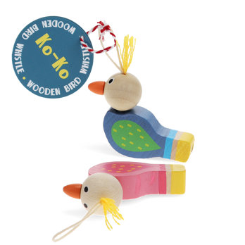 ko-ko wooden bird whistles - assorted