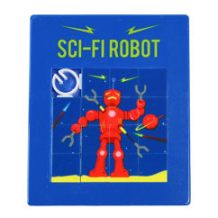 schiebepuzzle sci-fi roboter