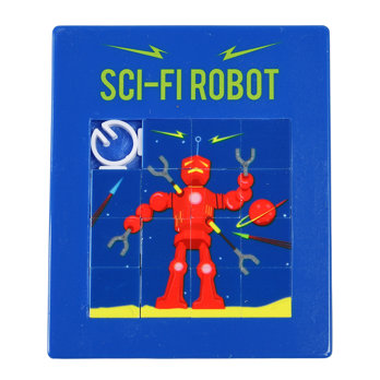 schiebepuzzle sci-fi roboter