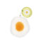 non-scratch scrubber dishcloth - fried egg