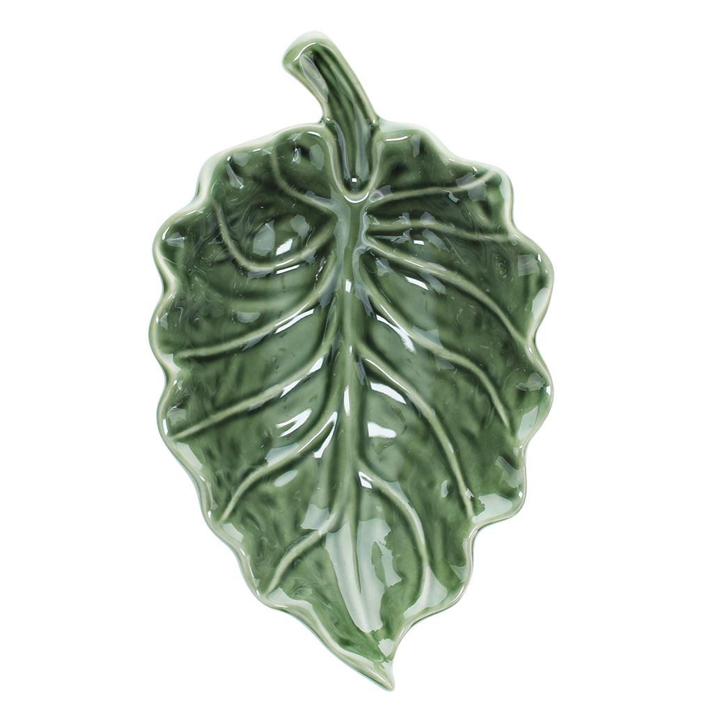 schmuckschale aus keramik - blatt