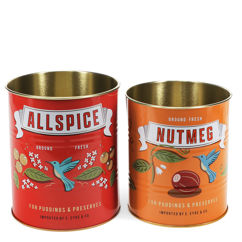 boîtes de rangement moyennes (lot de 2) – allspice and nutmeg