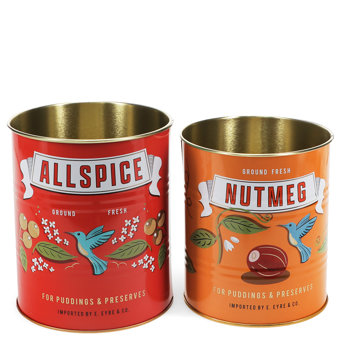 boîtes de rangement moyennes (lot de 2) – allspice and nutmeg