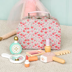 wooden makeup playset