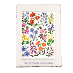 cartes de voeux fleurs sauvages (lot de 10)