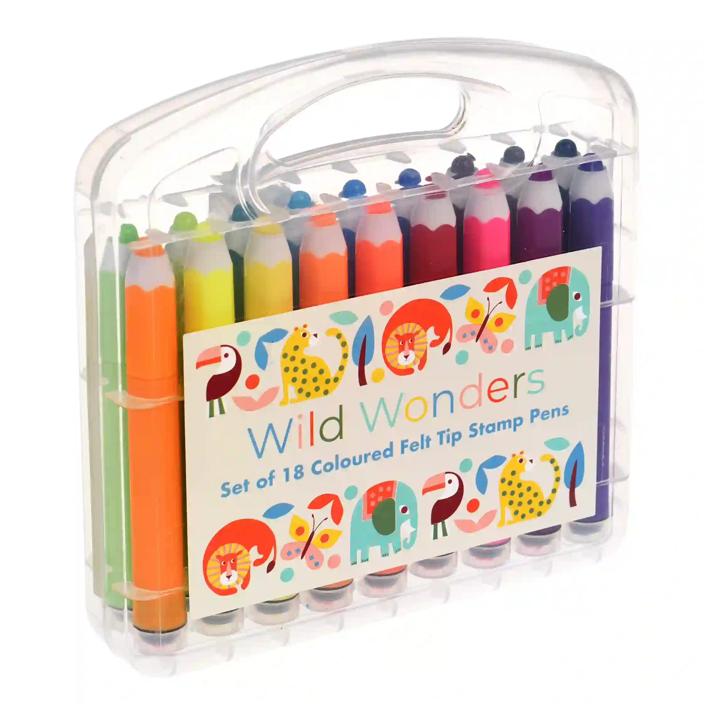 filzstifte mit stempeln wild wonders (18-er set)