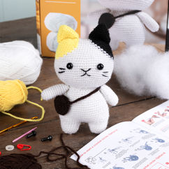make your own crochet animal kit - cat