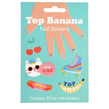 children's nail stickers - top banana children's nail stickers - top banana