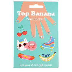 children's nail stickers - top banana