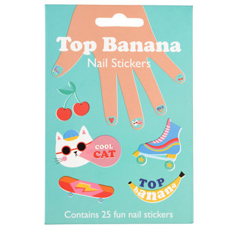 autocollants pour ongles top banane (lot de 25)