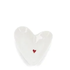mini glossy ceramic trinket dish - heart mini glossy ceramic trinket dish - heart