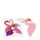 gommes (lot de 4) - flamants roses