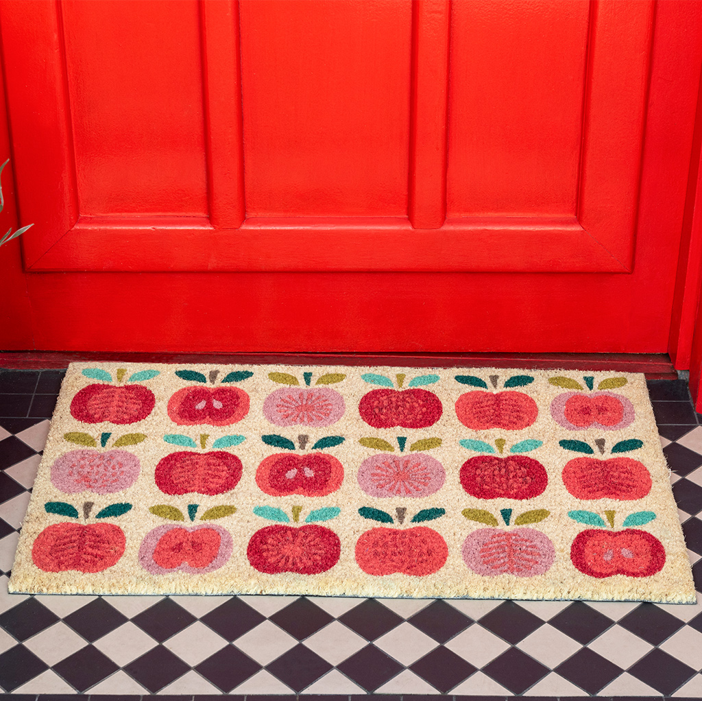 doormat - vintage apple