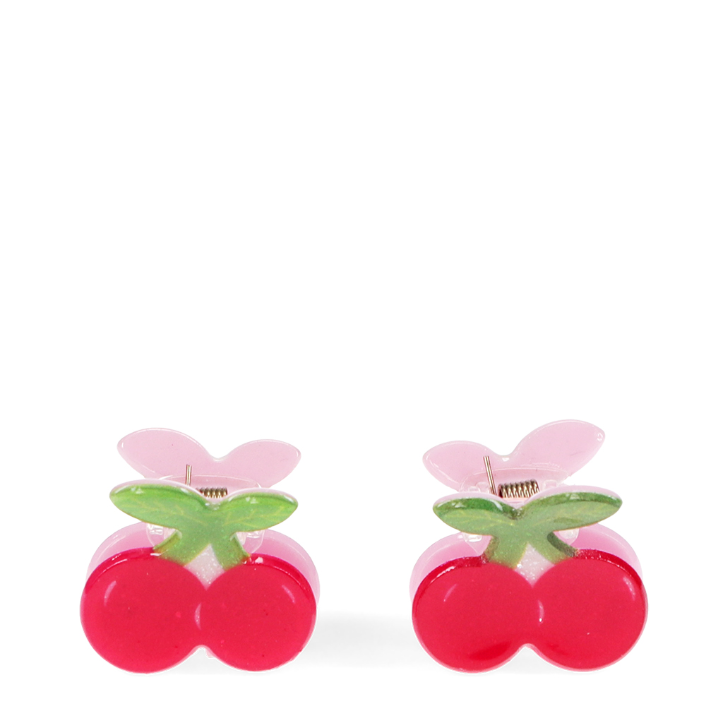mini hair claw clips (set of 2) - cherries