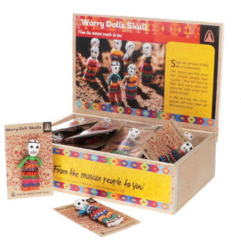 worry dolls - skull (assorted)