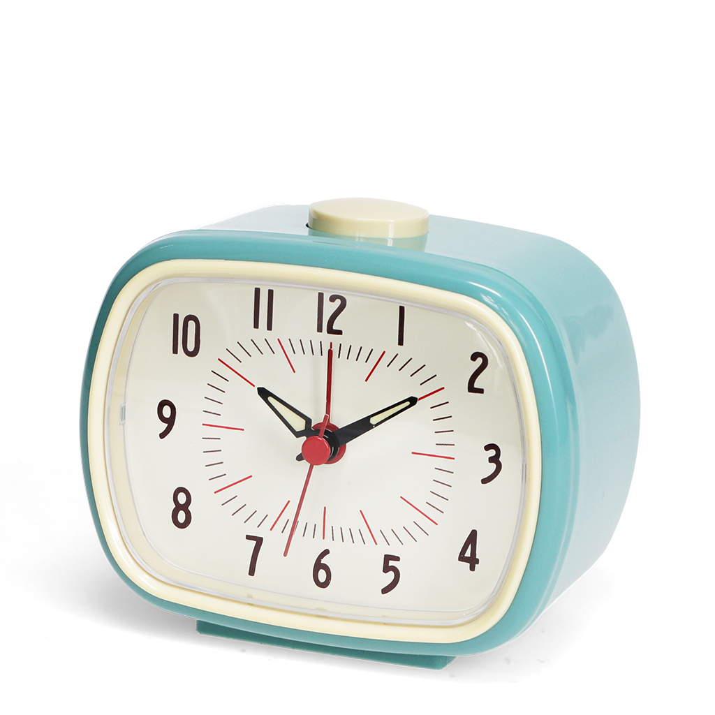 retro alarm clock - light blue