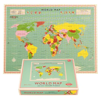 jigsaw puzzle (1000 pieces) - world map jigsaw puzzle (1000 pieces) - world map