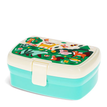 lunch box with tray - woodland