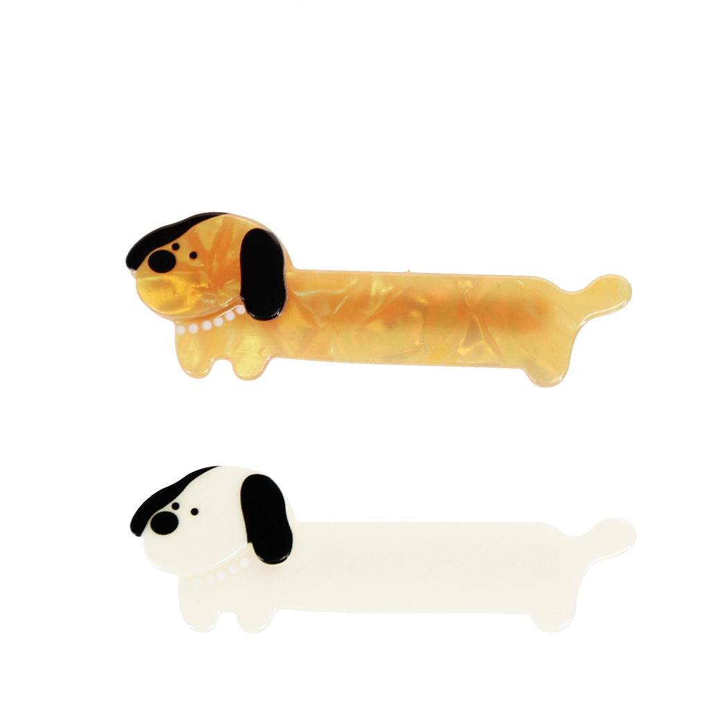 hair clips (set of 2) - sausage dogs