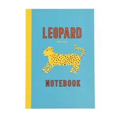 liniertes notizbuch a5 leopard